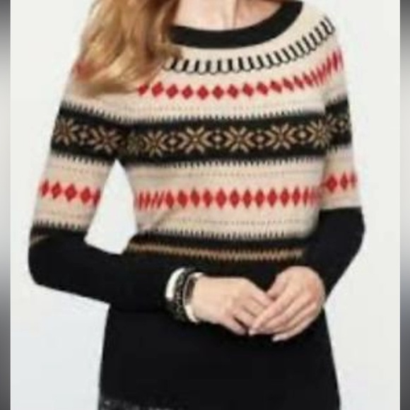 Talbots fair isle sweater - Picture 1 of 5